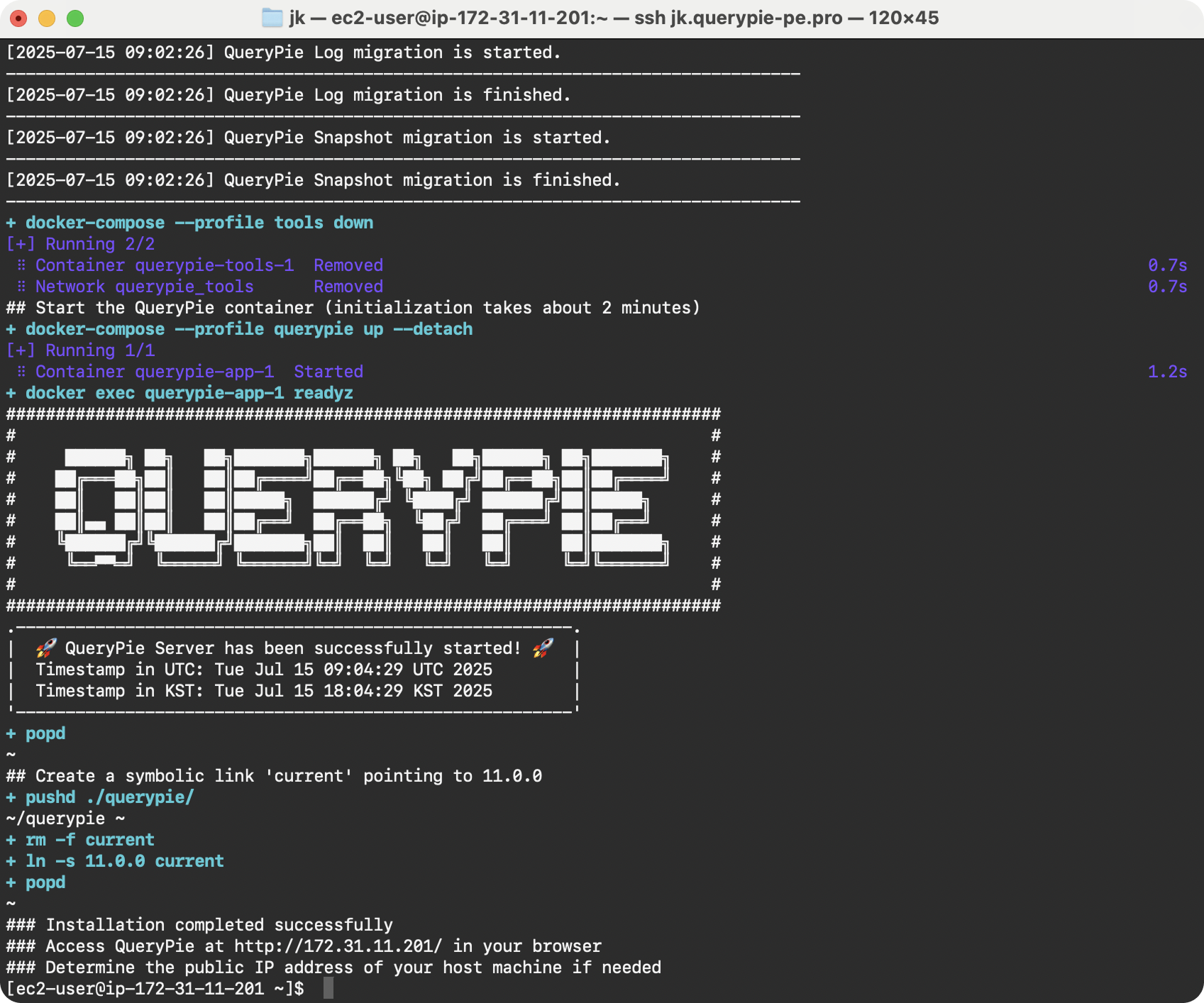 Installation complete