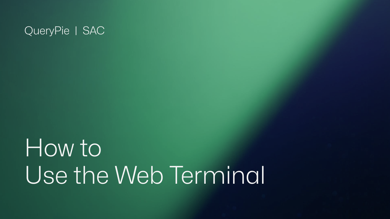 How to Use the Web Terminal