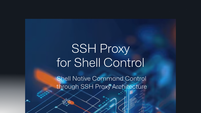 Shell Native Command Control through SSH Proxy Architecture